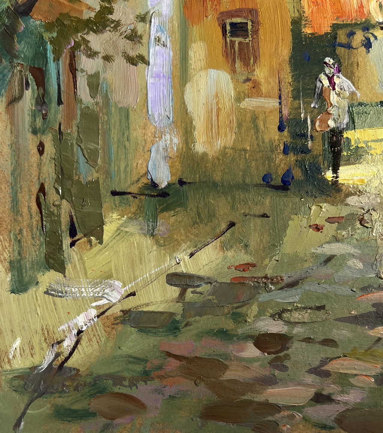Impressionistic oil painting Fresh air from the streets by Yuriy Suprunchuk