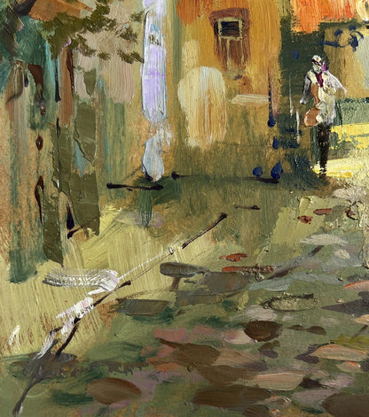 Impressionistic oil painting Fresh air from the streets by Yuriy Suprunchuk