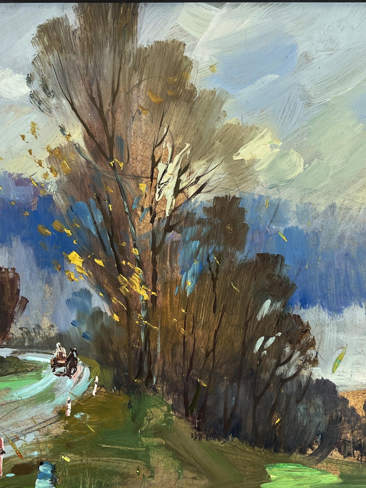 Oil painting Autumn weather in the forest by Yuriy Suprunchuk