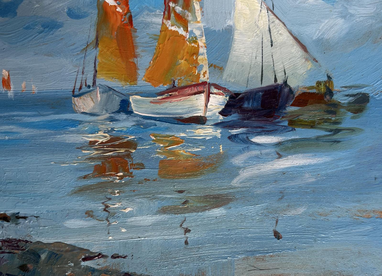 Vibrant impasto oil painting On a Journey by Sea by Yuriy Suprunchuk