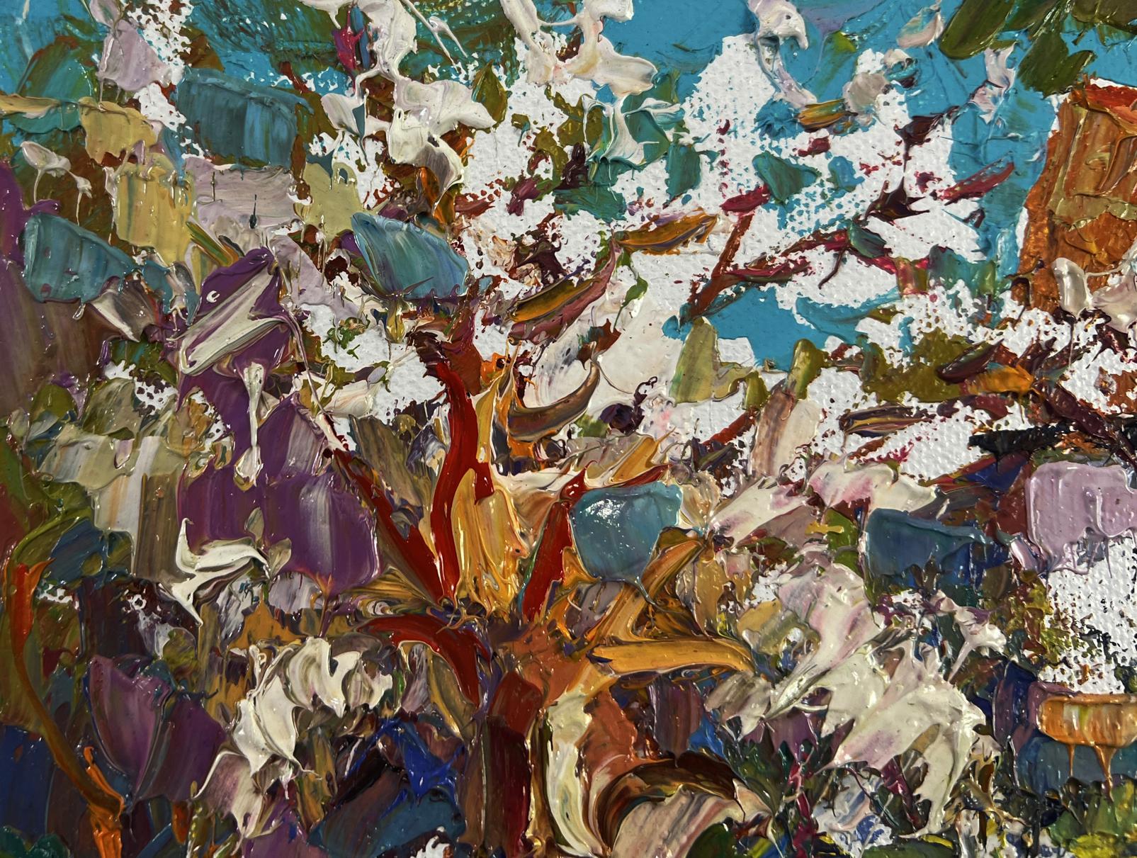 Vibrant oil painting Bright day bringing hope by Oksana Ivanyuk