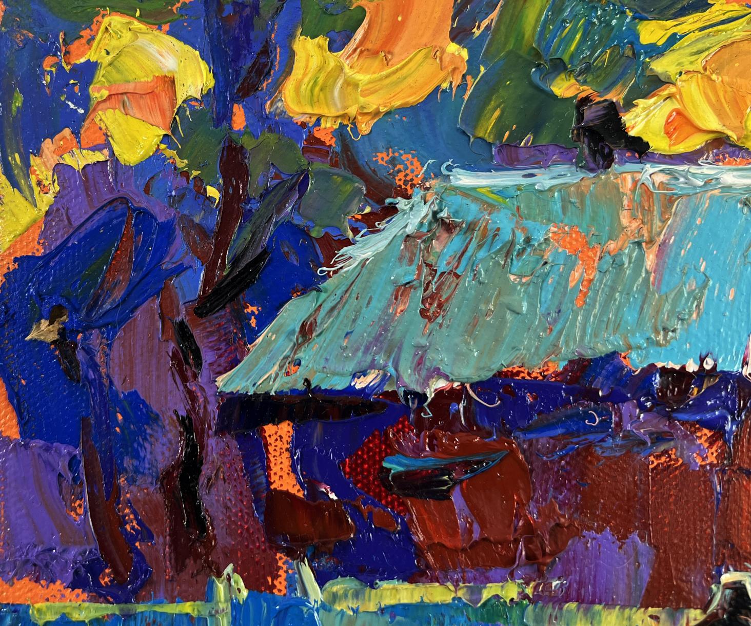 Vibrant impasto oil painting Sky disappears into silence by Oleksiy Ivanyuk
