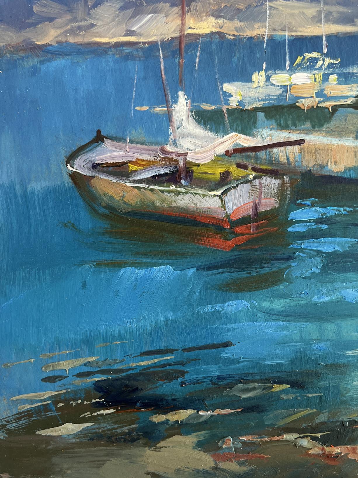 Impressionistic oil painting Waiting for the Tide by Yuriy Suprunchuk