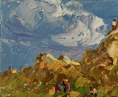 Oil painting Light and Peace among meadows by Oleksiy Ivanyuk