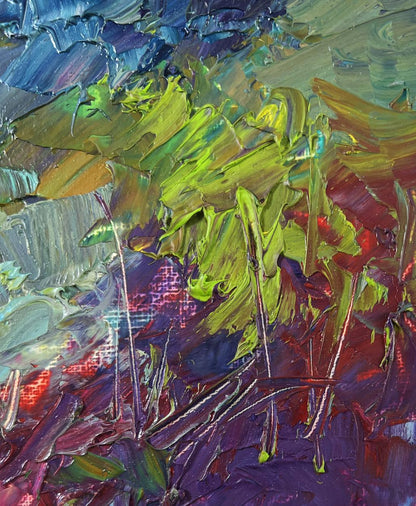 Vibrant impressionist oil painting The world is in water by Boris Serdyuk