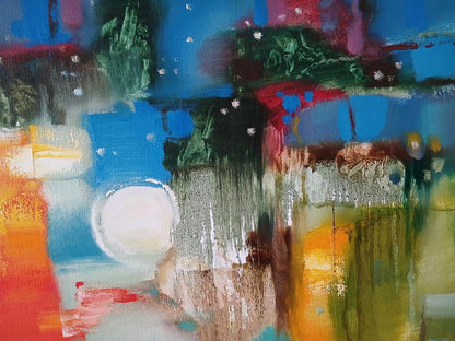 Vibrant abstract oil painting Cantata by Anatoly Tarabanov