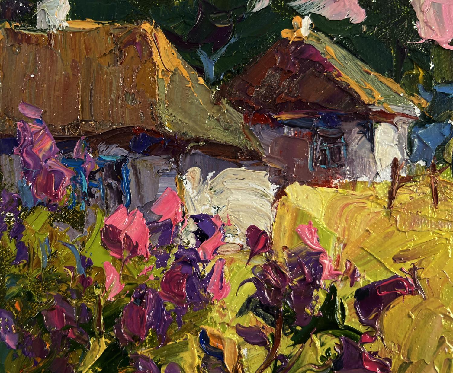 Vibrant impressionist oil painting The Tenderness of Dawn by Oksana Ivanyuk