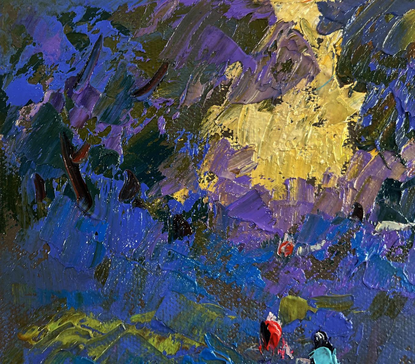Vibrant impasto oil painting Warm moments among loved ones by Oleksiy Ivanyuk