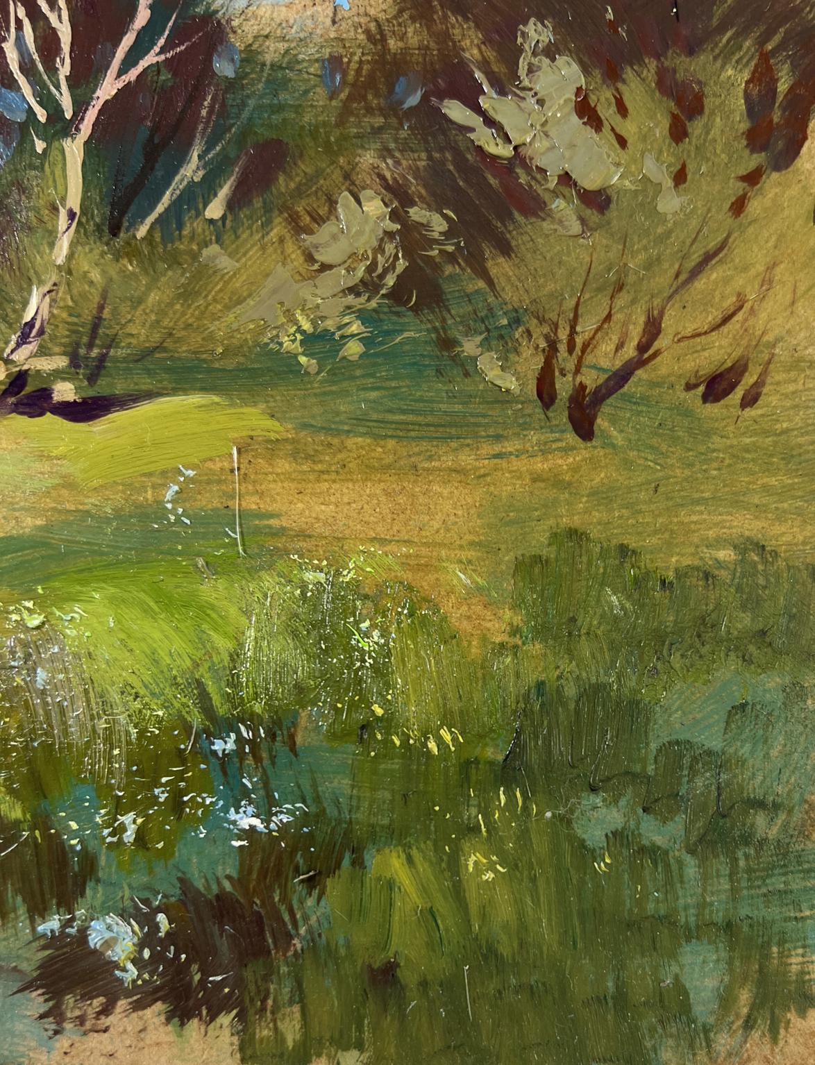 Vibrant impressionist oil painting A Walk in the Forest by Yuriy Suprunchuk