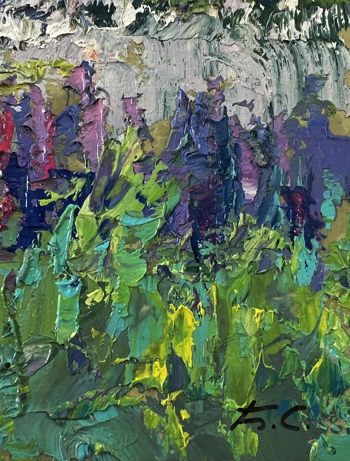 Vibrant impressionist oil painting The Scent of Summer Forest by Boris Serdyuk