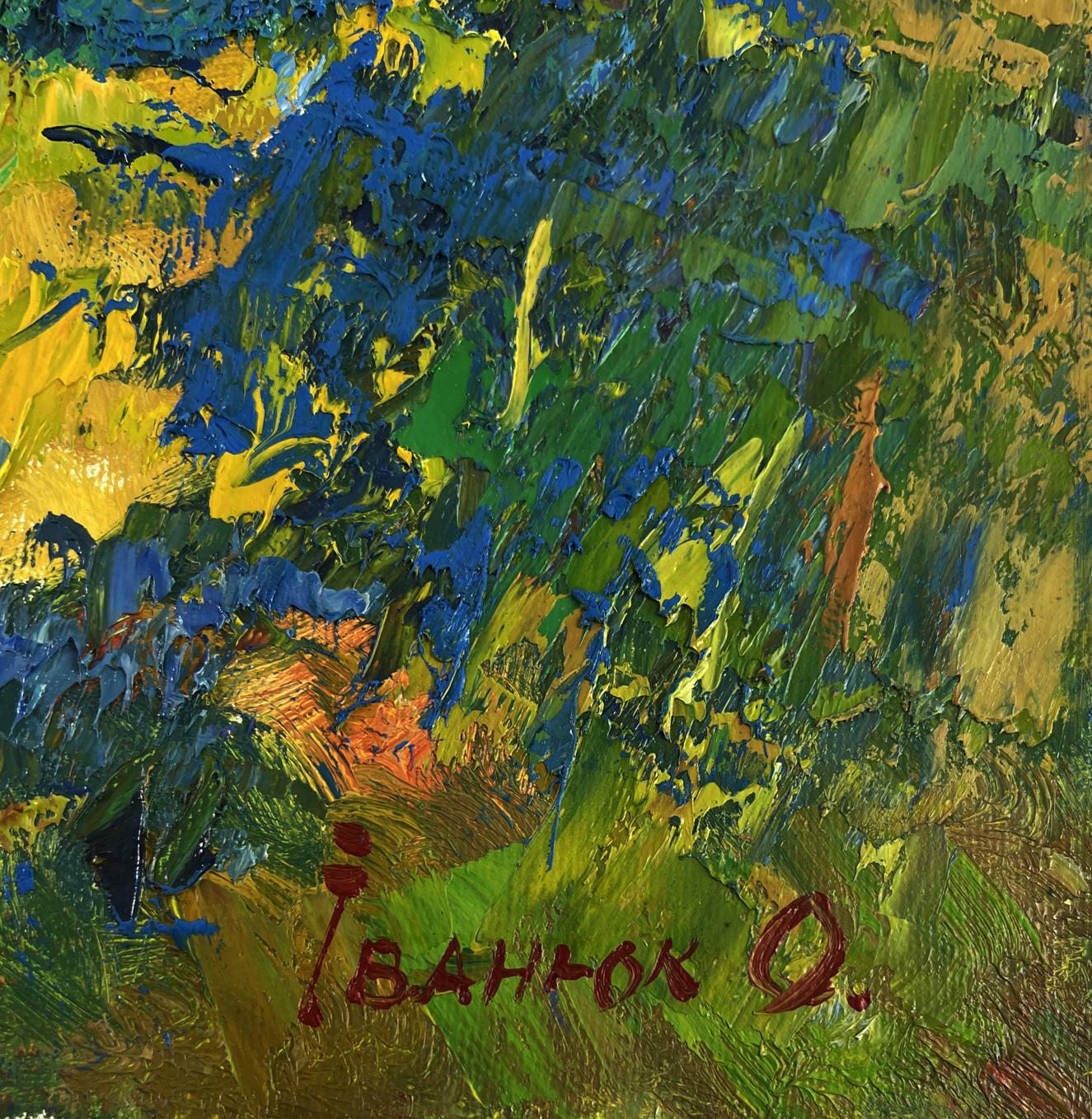 Vibrant Silence in the shade of old willows oil painting by Oleksiy Ivanyuk