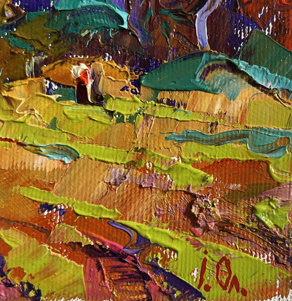 Vibrant impressionist oil painting On the pasture by Oleksiy Ivanyuk