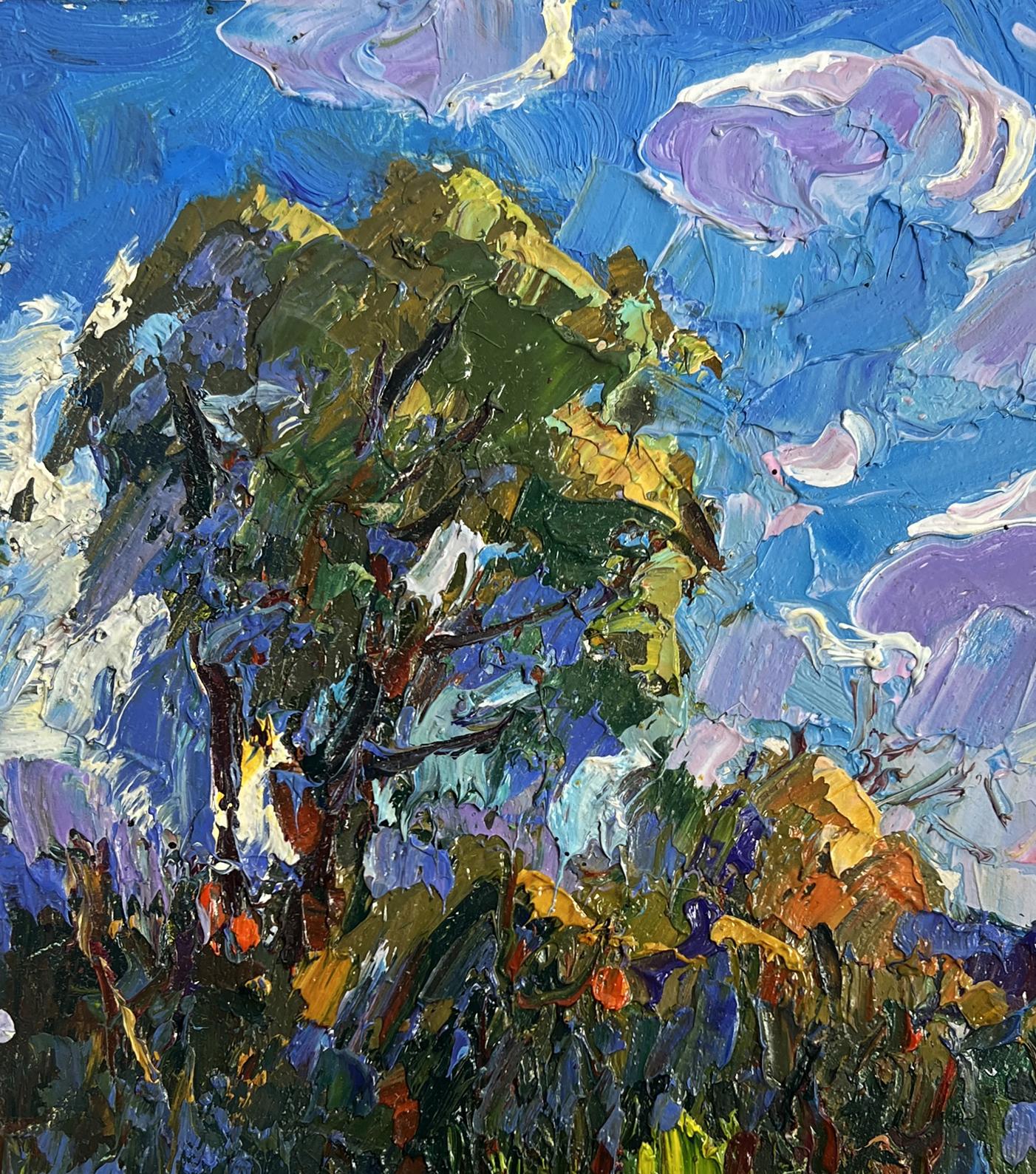 Vibrant impressionist oil painting Early morning on a boat by Oleksiy Ivanyuk