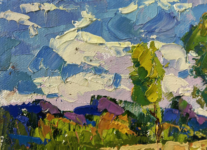 Vibrant impressionist oil painting Echoes of Spring by Oleksiy Ivanyuk