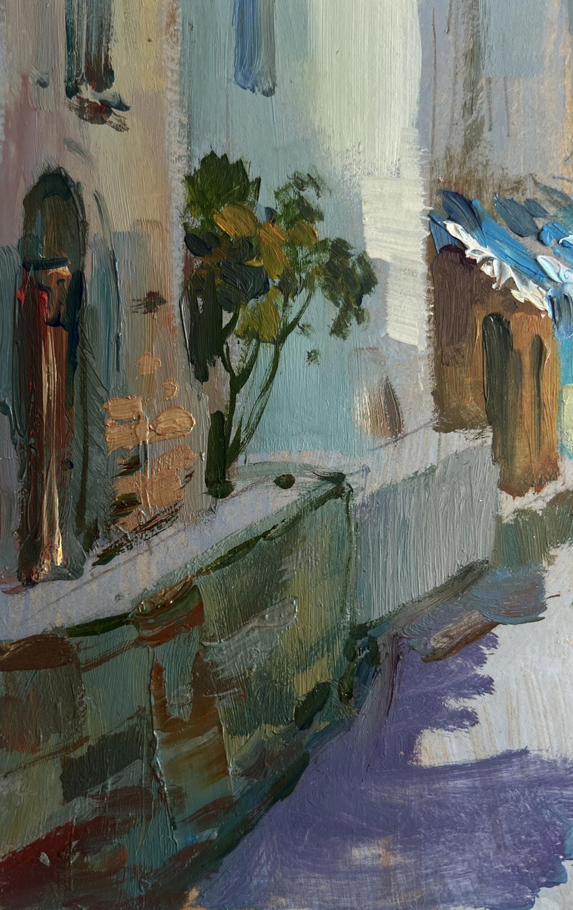 Vibrant impressionist oil painting Sunny days by the sea by Yuriy Suprunchuk
