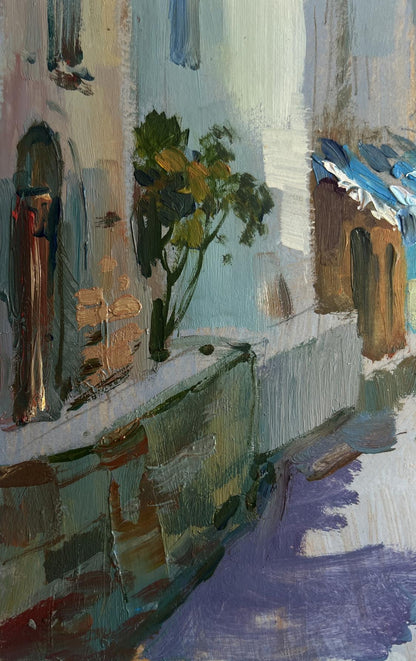 Vibrant impressionist oil painting Sunny days by the sea by Yuriy Suprunchuk