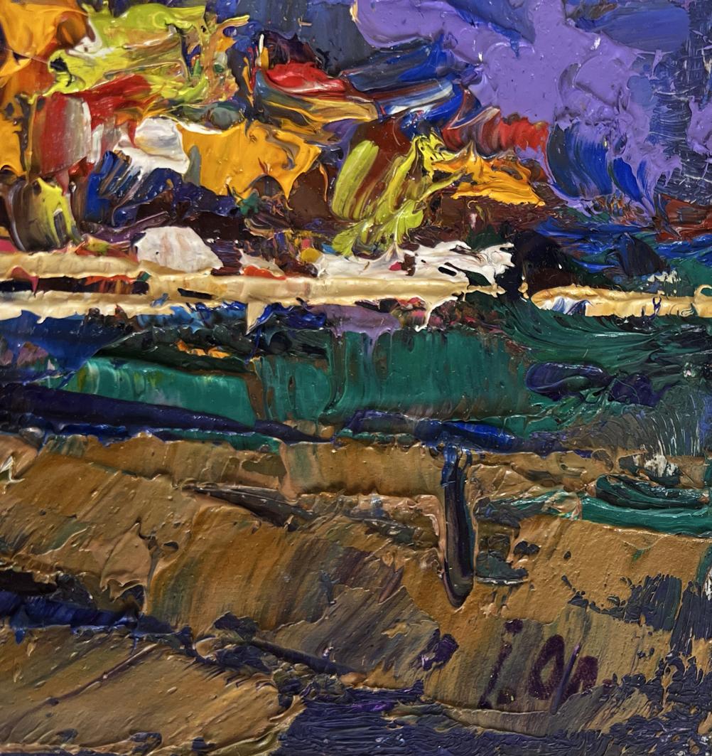 Vibrant Morning Summer Moon oil painting by Oleksiy Ivanyuk