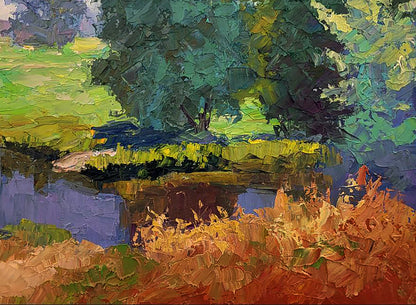 Vibrant impressionist oil painting Summer day by Serdyuk Boris Petrovich