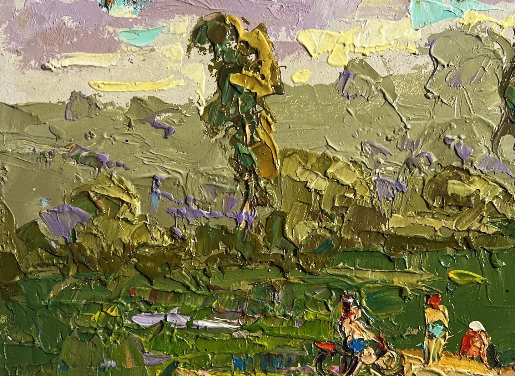 Oil painting Summer walk outside the village by Oleksiy Ivanyuk