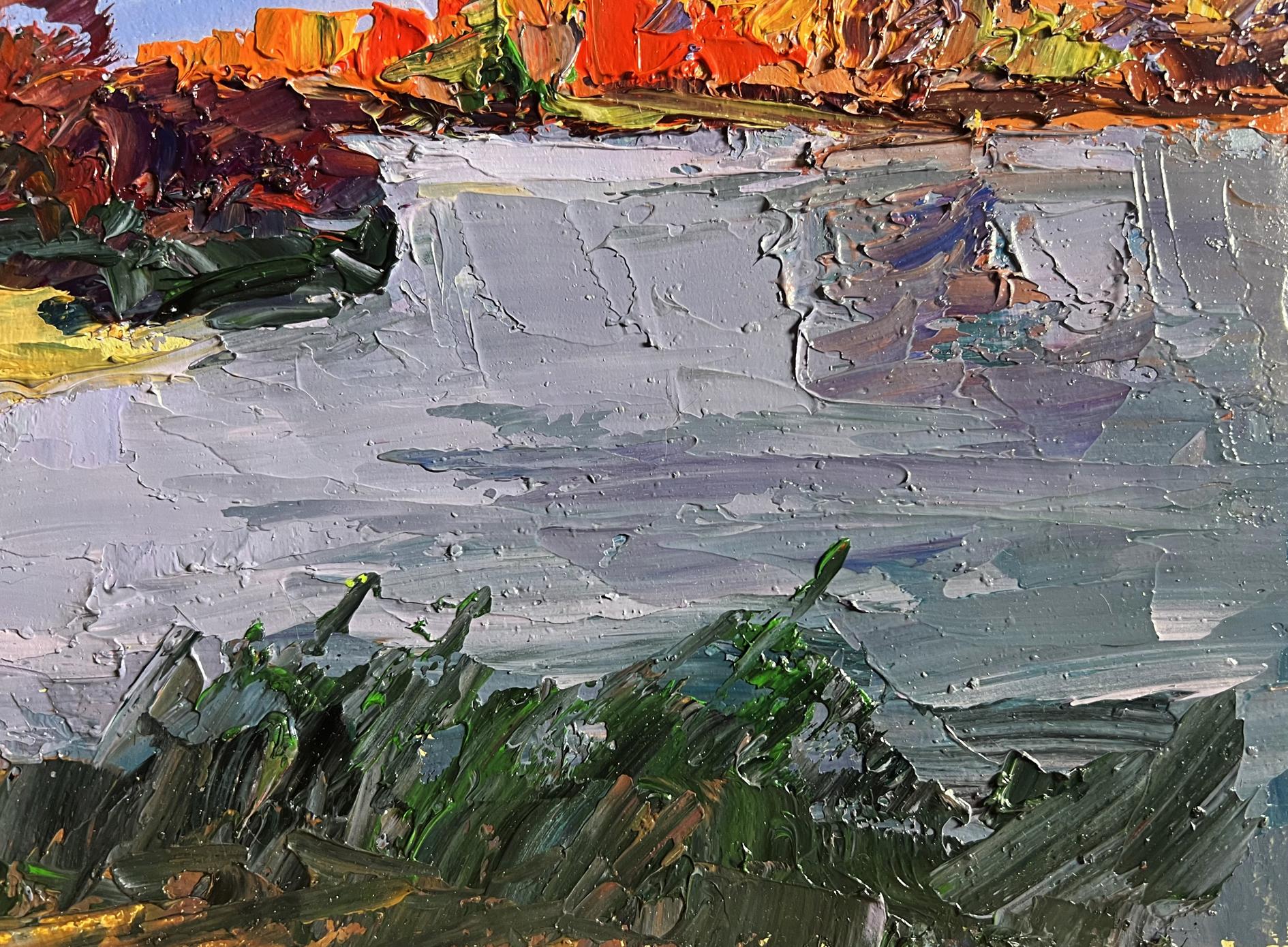 Oil painting The beauty of an autumn evening by Boris Serdyuk