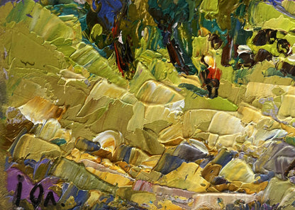 Oil painting Walking through the valley by Oleksiy Ivanyuk