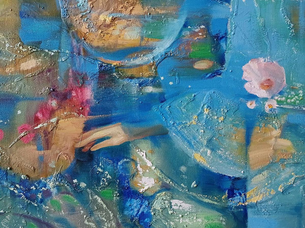 Abstract oil painting Aqua Vita Anatoly Tarabanov