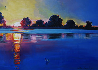 Oil painting Dialogue with silence Anatoly Varvarov