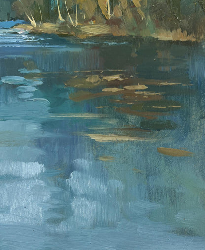 Oil painting Silent Waters of the Forest by Yuriy Suprunchuk