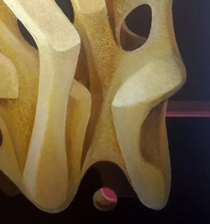 Oil painting Movement by Alexander Strashevich with abstract flowing forms