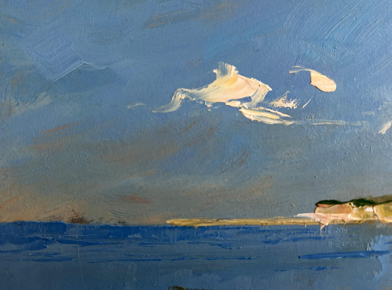 Oil painting The quiet breath of the sea by Yuriy Suprunchuk coastal scene