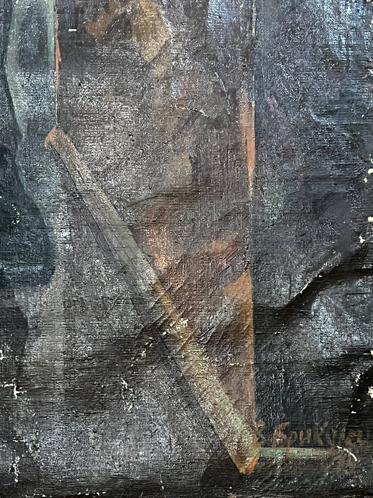 Oil painting Portrait of Lenin in his office Shingur Victor