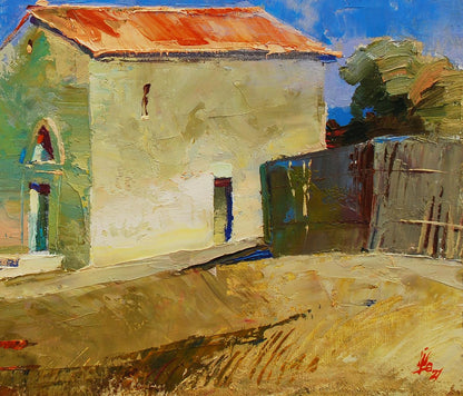 Oil painting Fortress Stone the Breath of Time by Egor Shvachunov