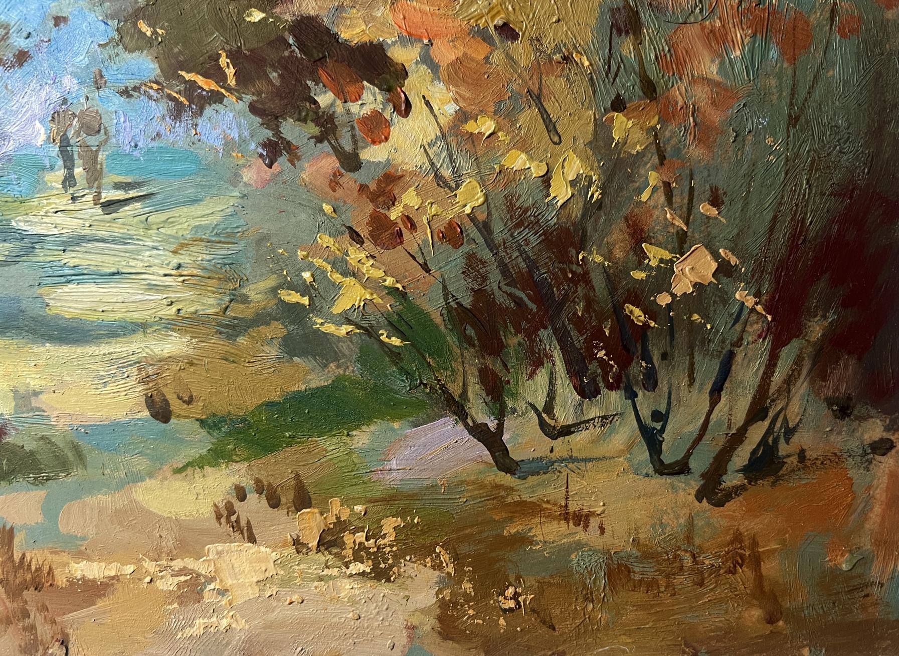 Oil painting Walking in the autumn forest by Yuriy Suprunchuk