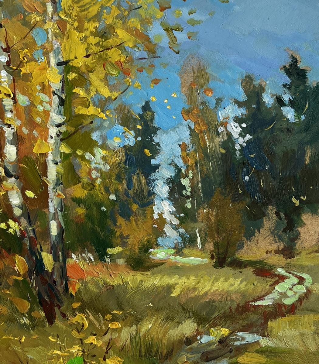 Oil painting Breath of the autumn forest by Yuriy Suprunchuk