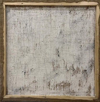 Oil painting Life in the City by Serhiy Kovalev, textured canvas back