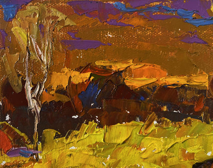 Oil painting Autumn and the last singing of birds by Oleksiy Ivanyuk