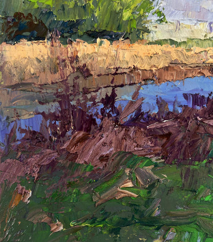 Impressionistic oil painting The earth awakens by Boris Serdyuk