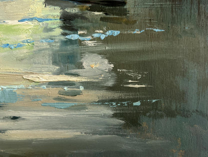 Abstract oil painting Love and the reflection of the sun by Yuriy Suprunchuk