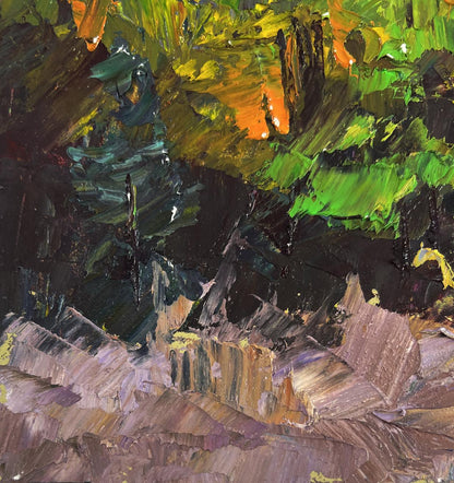 Vibrant impressionist oil painting by Boris Serdyuk with warm textured light