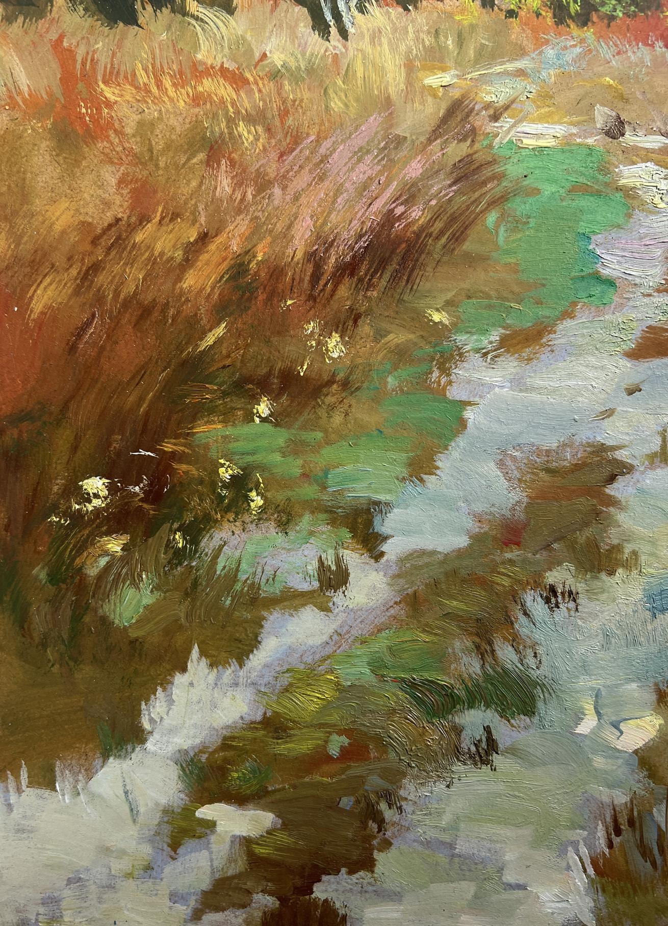 Oil painting Steps on an autumn meadow by Yuriy Suprunchuk
