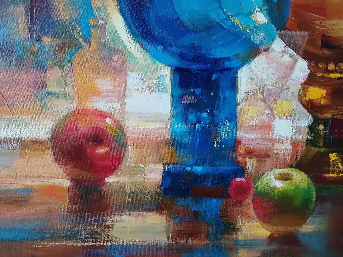 Abstract oil painting Flower Vases Anatoly Tarabanov