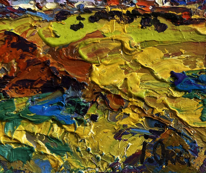 Oil painting Autumn breeze in the forest by Oksana Ivanyuk