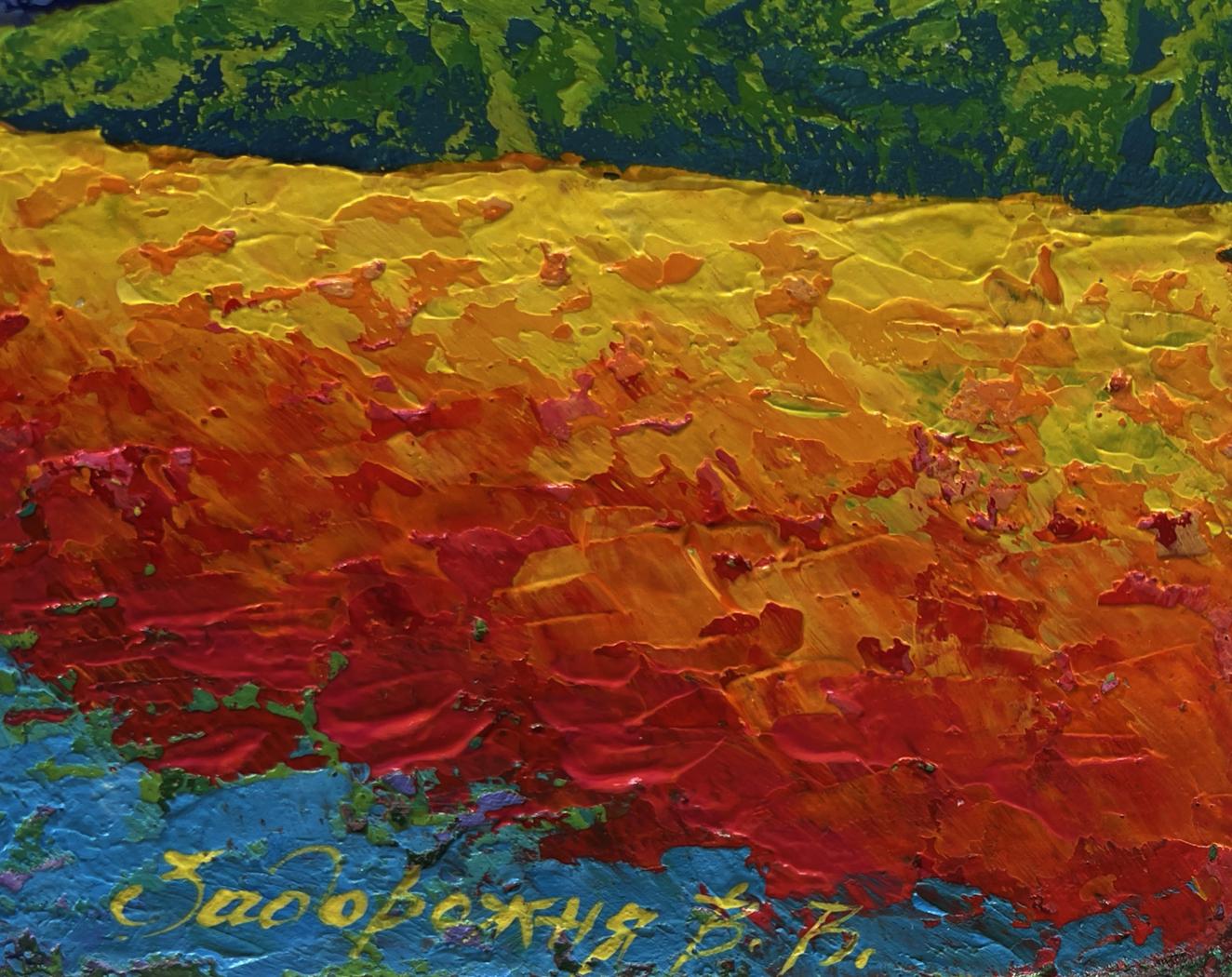 Vibrant Twilight in the Mountains oil painting by V. Zadorozhnya