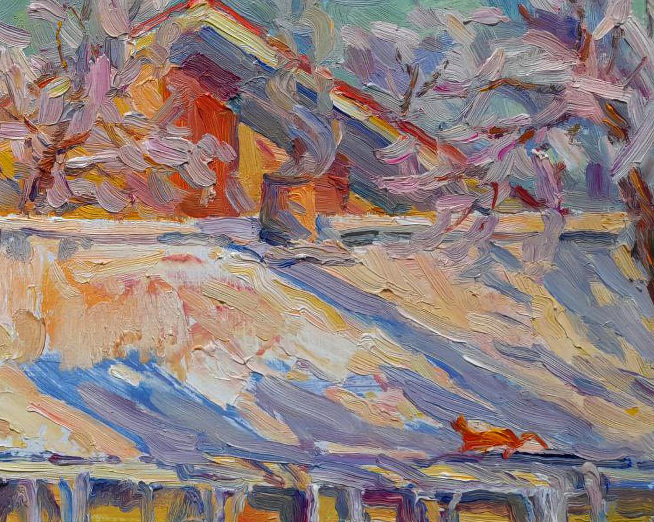 Vibrant impressionistic oil painting Magic of winter by Ivan Kovalenko