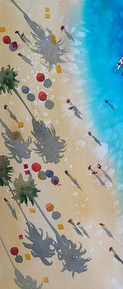 Watercolor painting Earthly Paradise Olena Klimenko