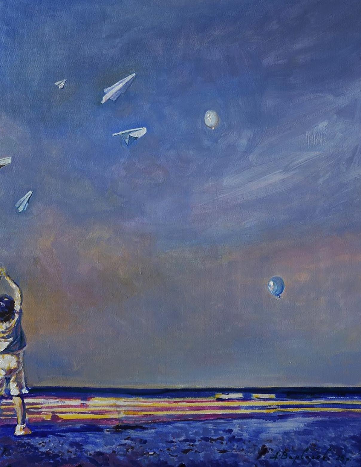Oil painting White wings Anatoly Varvarov