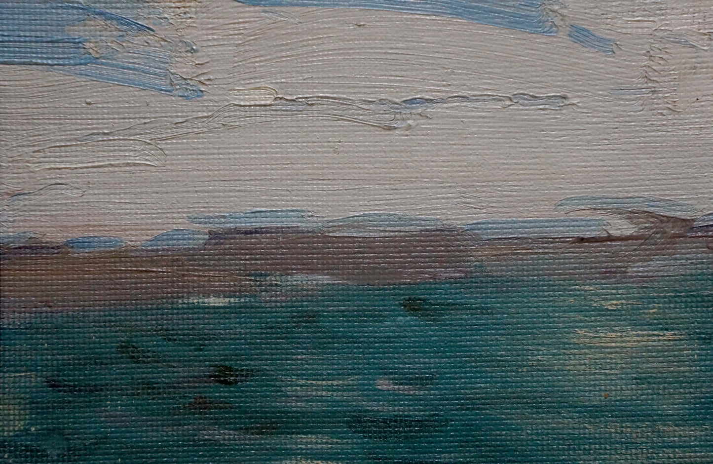 Textured coastal oil painting by Strelov Arkady Efimovich
