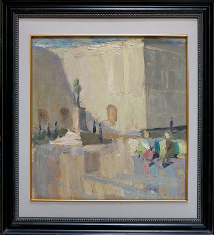 Framed oil painting Landscape Square by Dulfan Lucien Veniaminovich