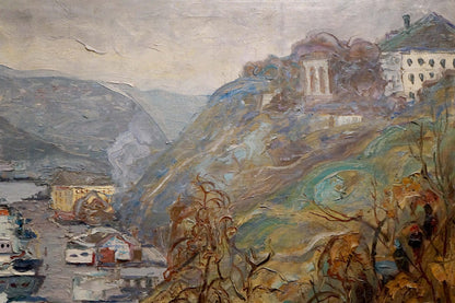 Impressionistic oil painting In the Bay by Moskalenko Anatoly Mikhailovich