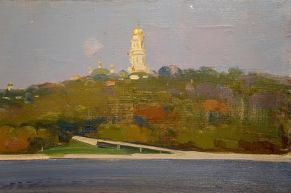 Oil painting of Kiev-Pechersk Lavra by Strelov Arkady Efimovich